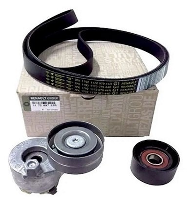 Kit Correa Accesorios Poly V Duster 2.0 16v F4r 4x2 Original-388-414 Kit Correa Accesorios Poly V Duster 2.0 16v F4r 4x2 Original