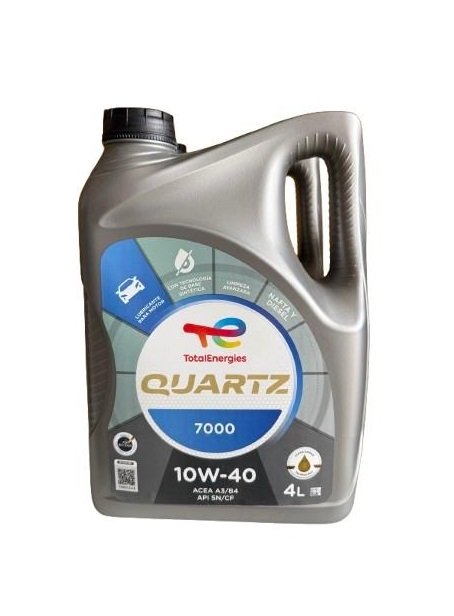 QUARTZ 10W 40 4L Aceite Quartz 7000 10w40 Semisintetico Nafta Y Diesel Total 4L